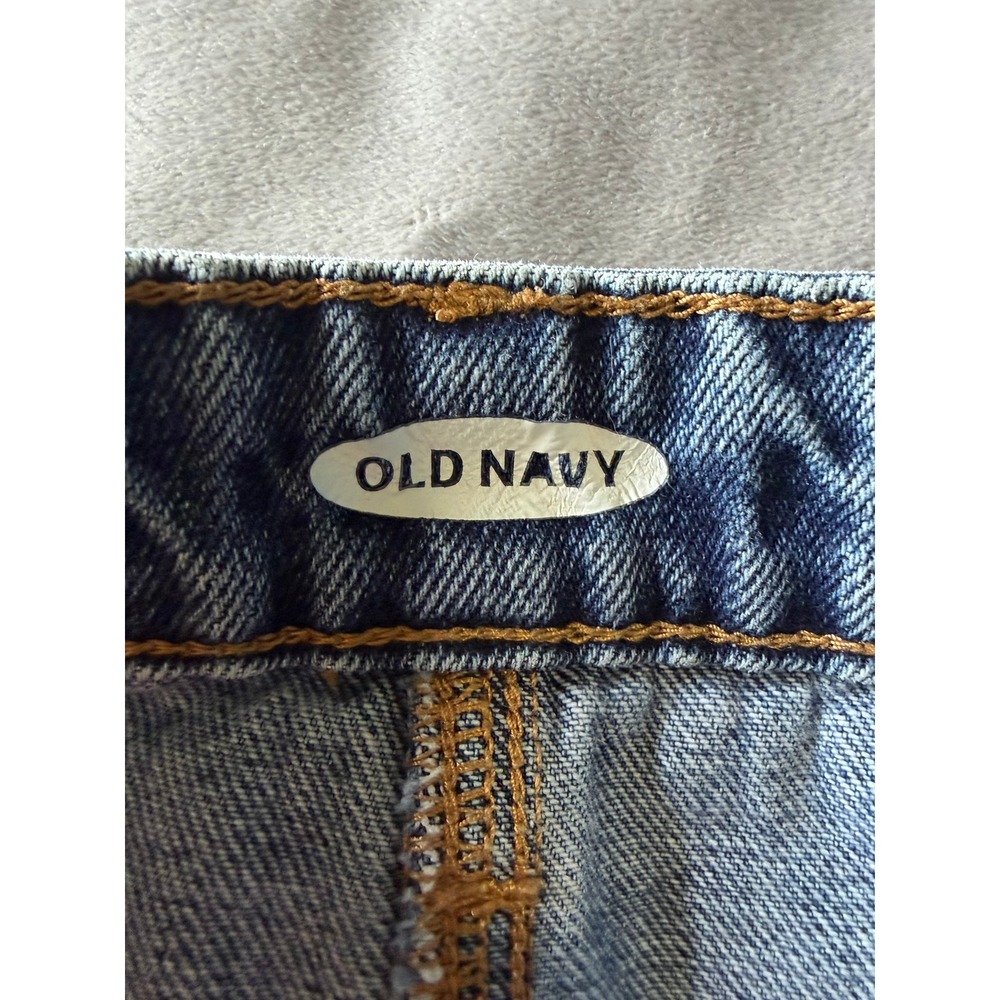 Old Navy Womens Button Front Denim Midi Skirt Medium Wash Blue Cotton Size 6 - Picture 3 of 4
